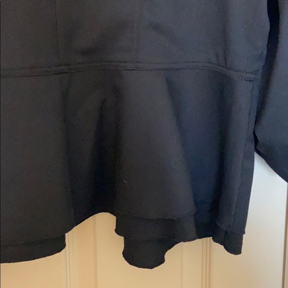 Black military style jacket with poplin back - Picture 6 of 6